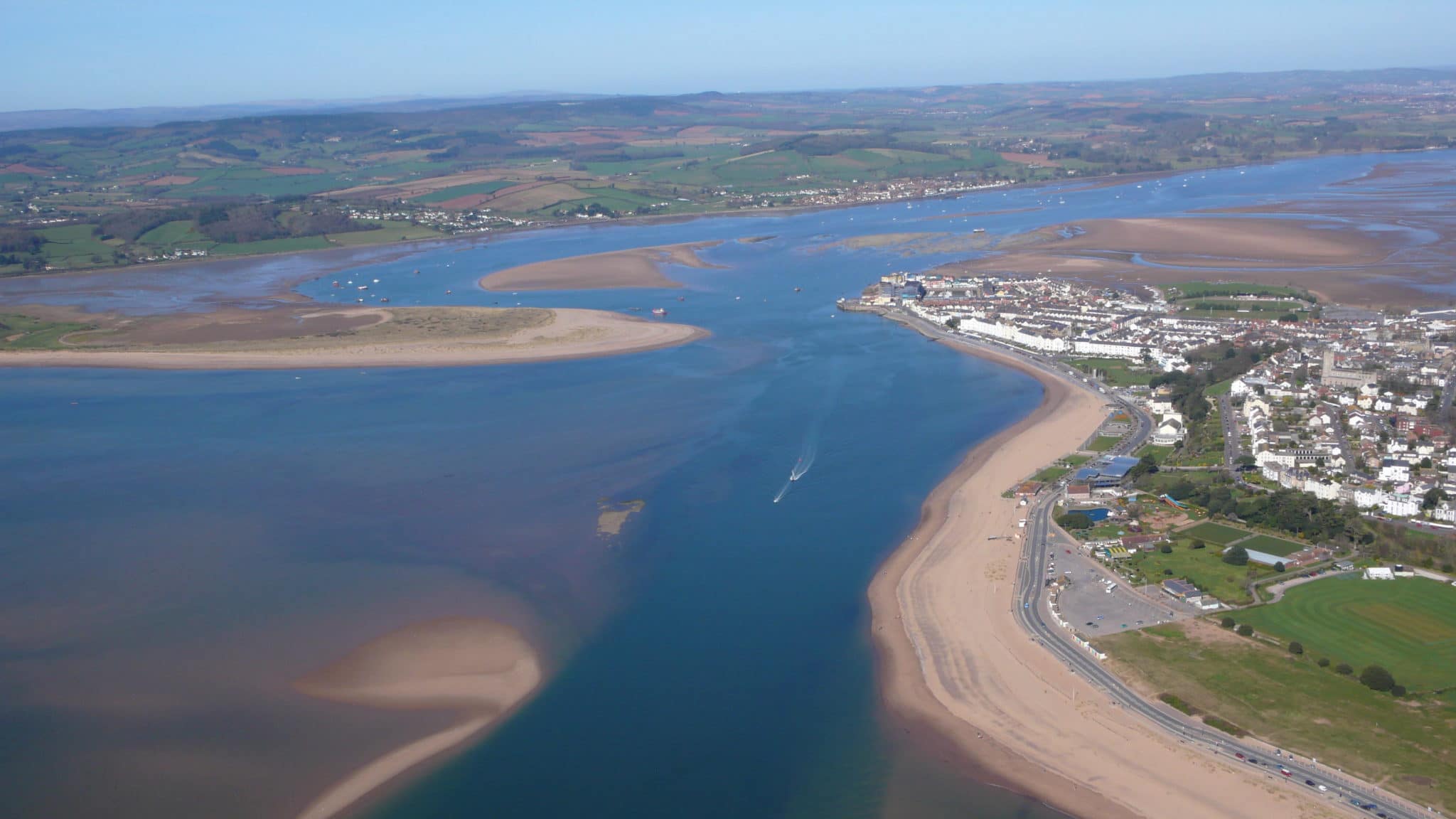 Image 1a: Aerial view of the Exe Estuary