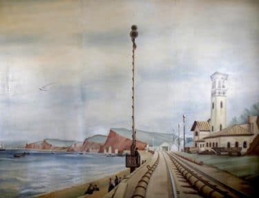 Old picture of the Atmospheric Railway at Starcross