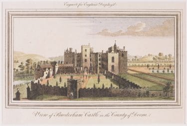 Old picture of Powderham Castle